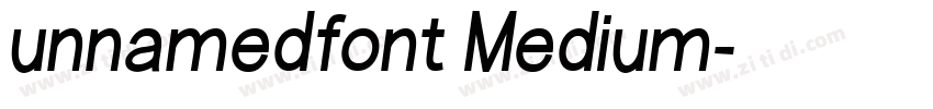 unnamedfont Medium字体转换